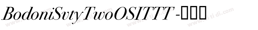 BodoniSvtyTwoOSITTT 字体转换